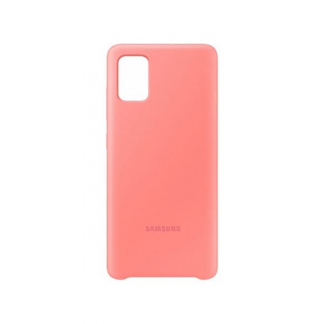 Чехол Samsung Galaxy A51 Silicone Cover розовый (EF-PA515TPEGRU) - фото 5