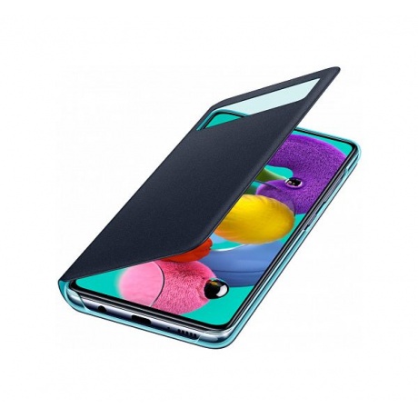 Чехол Samsung Galaxy A51 S View Wallet Cover черный (EF-EA515PBEGRU) - фото 4