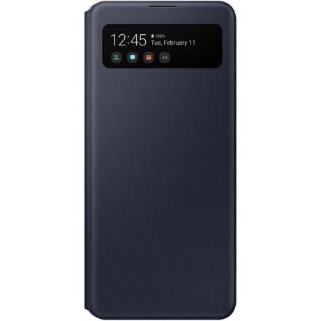 Чехол Samsung Galaxy A41 S-ViewCover black (EF-EA415PBEGRU) - фото 1