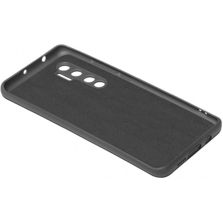 Чехол с микрофиброй DF для Xiaomi Mi Note 10 Lite Silicone Black xiOriginal-10 - фото 3
