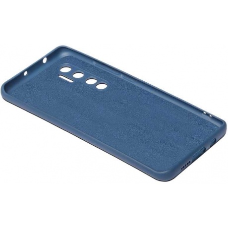 Чехол с микрофиброй DF для Xiaomi Mi Note 10 Lite Silicone Blue xiOriginal-10 - фото 3