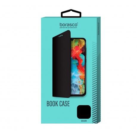 Чехол BoraSCO Book Case для Xiaomi Redmi 9 черный - фото 1
