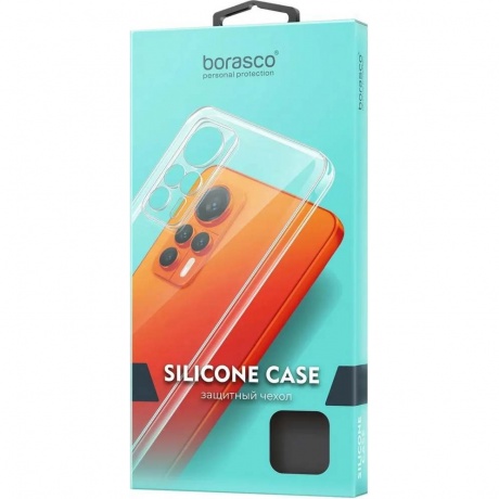 Чехол BoraSCO силиконовый для Apple iPhone 12 Pro Max прозрачный - фото 2