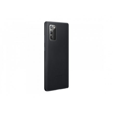 Чехол (клип-кейс) для Samsung Galaxy Note 20 Leather Cover черный (EF-VN980LBEGRU) - фото 3