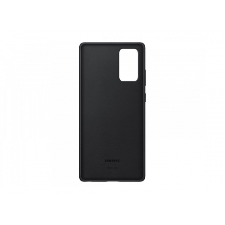 Чехол (клип-кейс) для Samsung Galaxy Note 20 Leather Cover черный (EF-VN980LBEGRU) - фото 4