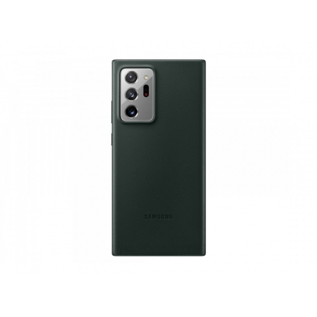 Чехол (клип-кейс) Samsung Galaxy Note 20 Ultra Leather Cover зелёный (EF-VN985LGEGRU) - фото 1