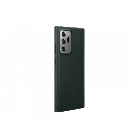 Чехол (клип-кейс) Samsung Galaxy Note 20 Ultra Leather Cover зелёный (EF-VN985LGEGRU) - фото 3