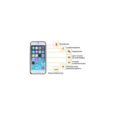 Чехол-бампер Ainy для APPLE iPhone 6 Plus Black QC-A014A - фото 7