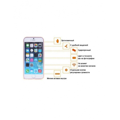 Чехол-бампер Ainy для APPLE iPhone 6 Plus Pink QC-A014D - фото 6