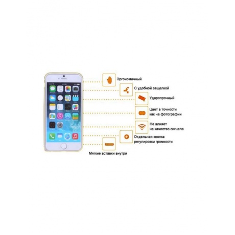 Чехол-бампер Ainy для APPLE iPhone 6 Plus Silver QC-A014Q - фото 6