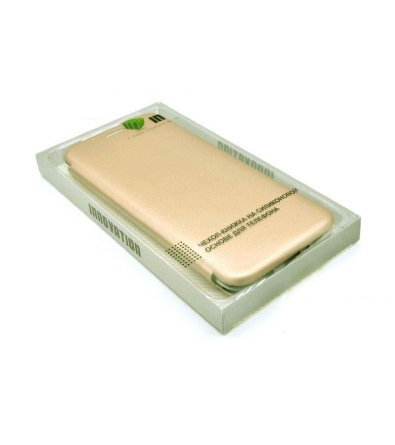 Чехол Innovation для Samsung Galaxy J6 Plus 2018 Book Silicone Magnetic Gold 13351
