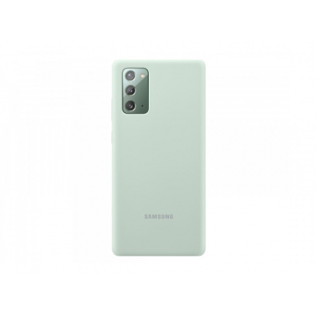 Чехол Samsung Galaxy Note 20 Silicone Cover Mint EF-PN980TMEGRU - фото 1