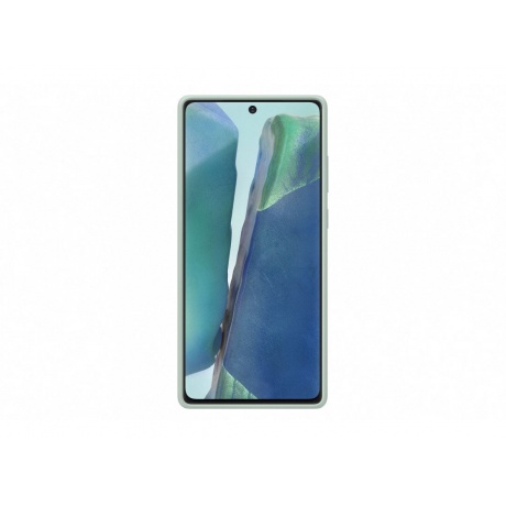 Чехол Samsung Galaxy Note 20 Silicone Cover Mint EF-PN980TMEGRU - фото 2