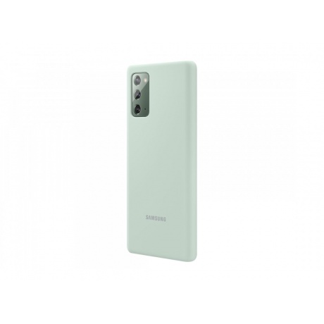 Чехол Samsung Galaxy Note 20 Silicone Cover Mint EF-PN980TMEGRU - фото 3