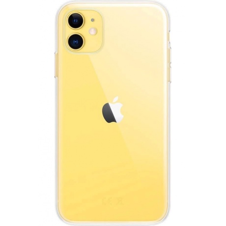 Чехол Gurdini для APPLE iPhone 11 Silicone 1.5mm Transparent 910140 - фото 4