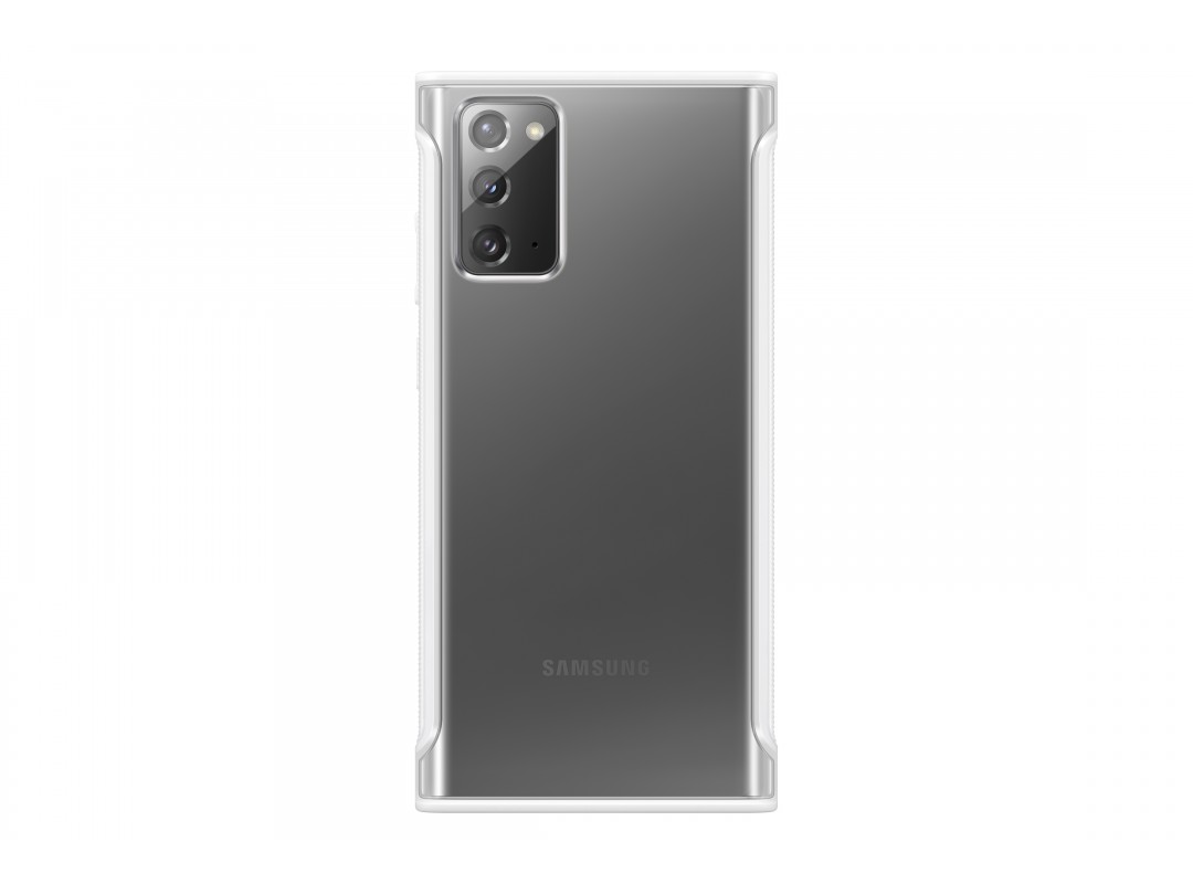 Чехол (клип-кейс) Samsung Galaxy Note 20 Clear Protective Cover белый (EF-GN980CWEGRU) от Kotofoto