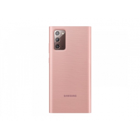 Чехол (флип-кейс) Samsung Galaxy Note 20 Smart LED View Cover бронзовый (EF-NN980PAEGRU) - фото 2