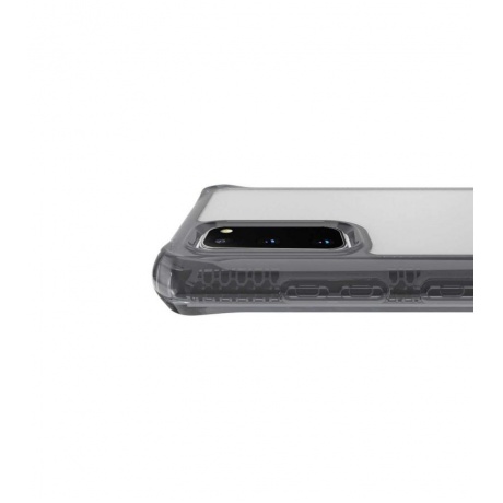 Чехол антибактериальный ITSKINS HYBRID CLEAR для Samsung Galaxy S20 чёрный/прозрачный - фото 4