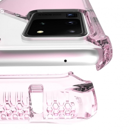 Чехол антибактериальный ITSKINS SPECTRUM CLEAR для Samsung Galaxy S20 Ultra светло-розовый - фото 6