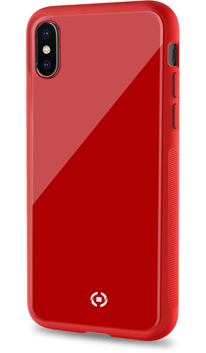 Чехол-накладка Celly Diamond для Apple iPhone XS Max красный цена и фото