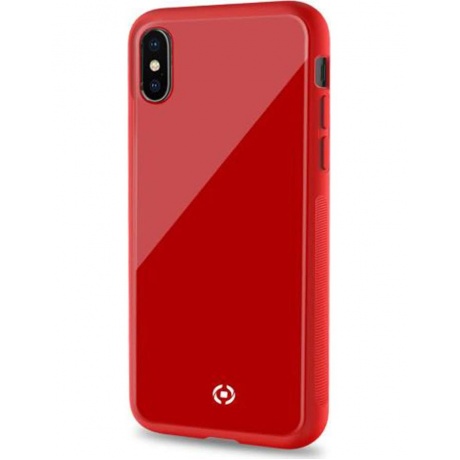 Чехол-накладка Celly Diamond для Apple iPhone XS красный - фото 1