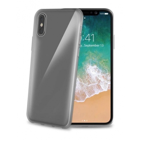 Чехол-накладка Celly Gelskin для Apple iPhone X/XS чёрный