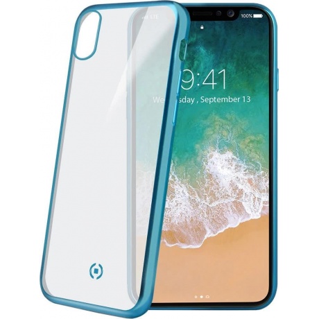 Чехол-накладка Celly Laser Matt для Apple iPhone X/XS прозрачный...