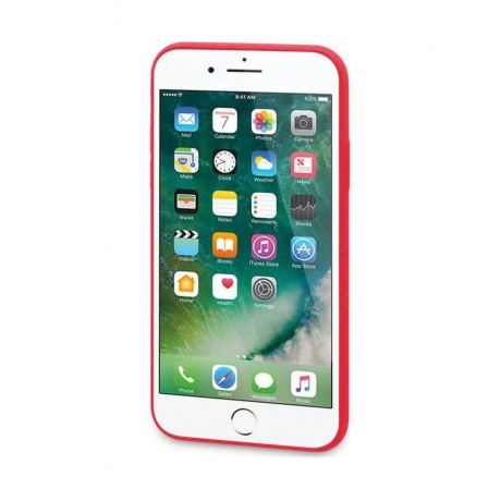 Чехол-накладка DYP Liquid Pebble для Apple iPhone 7/8 красный - фото 2