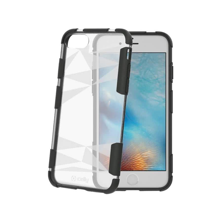 Чехол-накладка защитный Celly Prysma для Apple iPhone 7/8 прозрачный цена и фото