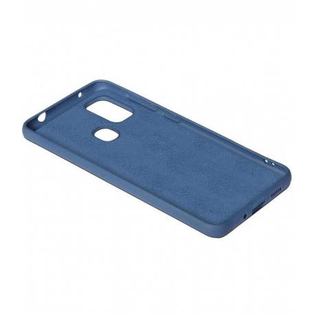 Чехол DF для Samsung Galaxy M51 Silicone Blue sOriginal-16 - фото 4
