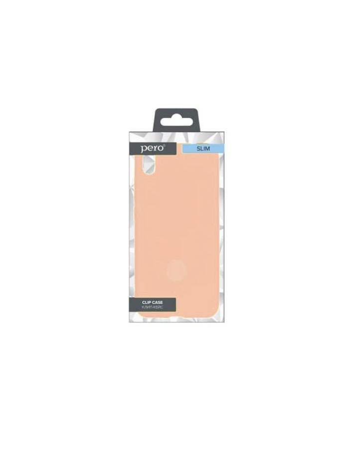 Чехол клип-кейс PERO LIQUID SILICONE для Apple iPhone 11 светло-розовый