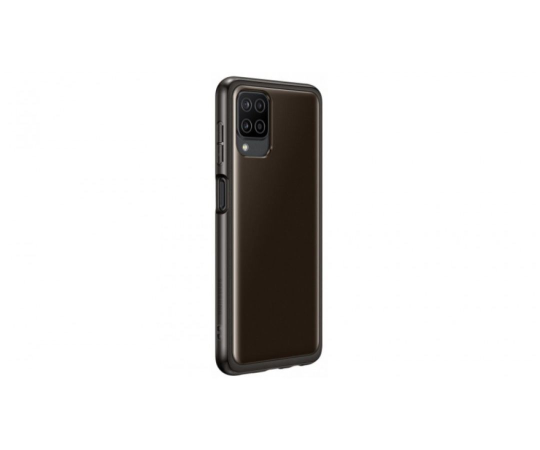 Чехол (клип-кейс) Samsung для Samsung Galaxy A12 Soft Clear Cover черный (EF-QA125TBEGRU) чехол клип кейс samsung для samsung galaxy j6 2018 dual layer cover золотистый ef pj600cfegru