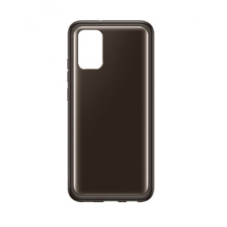 Чехол (клип-кейс) Samsung для Samsung Galaxy A02s Soft Clear Cover черный (EF-QA025TBEGRU) - фото 3