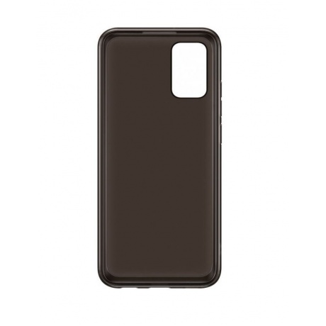Чехол (клип-кейс) Samsung для Samsung Galaxy A02s Soft Clear Cover черный (EF-QA025TBEGRU) - фото 4