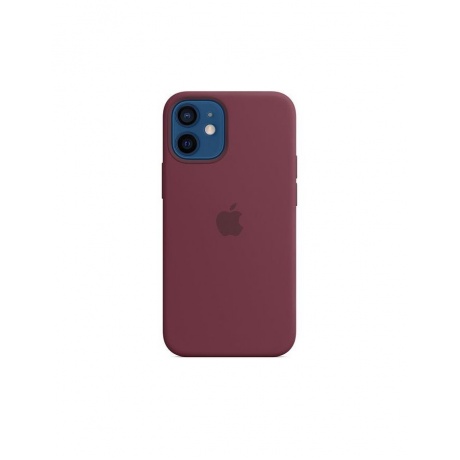 Чехол (клип-кейс) Apple iPhone 12 mini Silicone Case with MagSafe сливовый (MHKQ3ZE/A) - фото 1