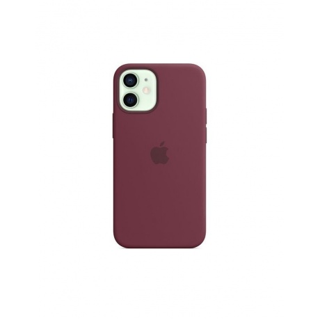 Чехол (клип-кейс) Apple iPhone 12 mini Silicone Case with MagSafe сливовый (MHKQ3ZE/A) - фото 2