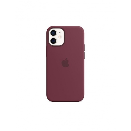 Чехол (клип-кейс) Apple iPhone 12 mini Silicone Case with MagSafe сливовый (MHKQ3ZE/A) - фото 4