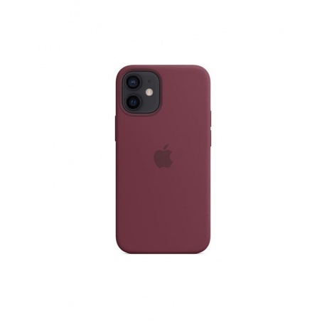 Чехол (клип-кейс) Apple iPhone 12 mini Silicone Case with MagSafe сливовый (MHKQ3ZE/A) - фото 5