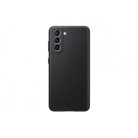 Чехол (клип-кейс) Samsung Galaxy S21 Leather Cover черный (EF-VG991LBEGRU) - фото 1