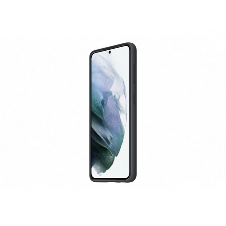 Чехол (клип-кейс) Samsung Galaxy S21 Silicone Cover черный (EF-PG991TBEGRU) - фото 2