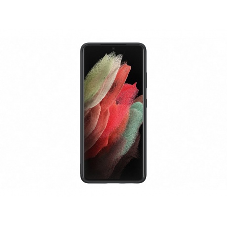 Чехол (клип-кейс) Samsung Galaxy S21 Ultra Silicone Cover черный (EF-PG998TBEGRU) - фото 1