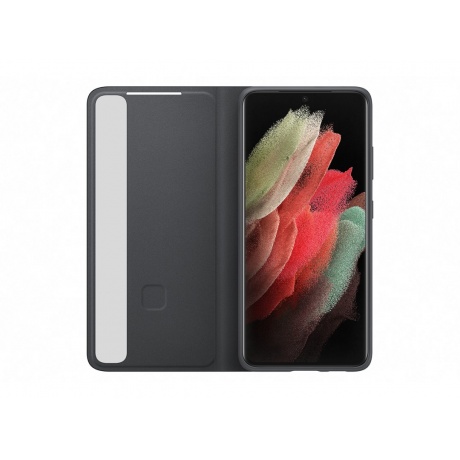 Чехол (флип-кейс) Samsung Galaxy S21 Ultra Smart Clear View Cover черный (EF-ZG998CBEGRU) - фото 3
