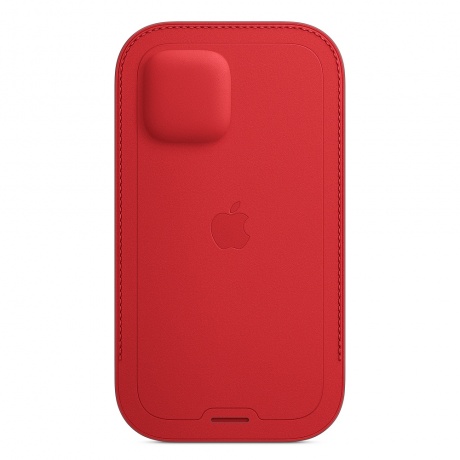 Чехол (футляр) Apple iPhone 12/12 Pro Leather Sleeve with MagSafe красный (MHYE3ZE/A) - фото 4