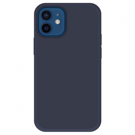 Чехол Krutoff для APPLE iPhone 12 / 12 Pro Silicone Case Gray Blue 11146 - фото 6