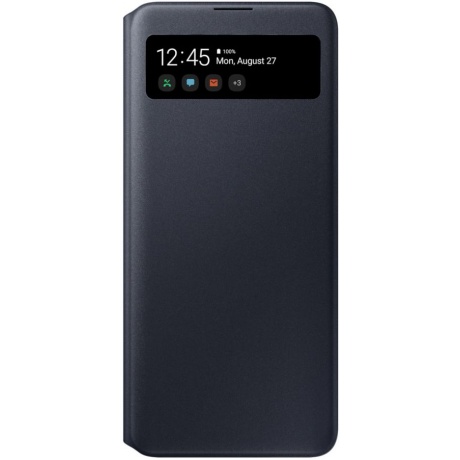 Чехол Samsung Galaxy A71 S View Wallet Cover черный (EF-EA715PBEGRU) уцененный - фото 1