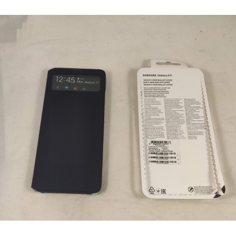 Чехол Samsung Galaxy A71 S View Wallet Cover черный (EF-EA715PBEGRU) уцененный - фото 2