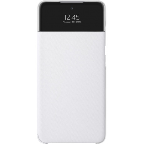 Чехол-книжка Samsung S View Wallet Cover для Samsung Galaxy A52 белый EF-EA525PWEGRU - фото 1