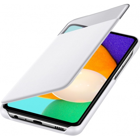 Чехол-книжка Samsung S View Wallet Cover для Samsung Galaxy A52 белый EF-EA525PWEGRU - фото 4