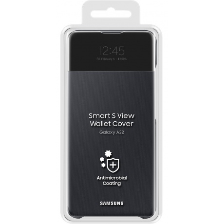 Чехол-книжка Samsung S View Wallet Cover для Samsung Galaxy A32 черный EF-EA325PBEGRU - фото 5