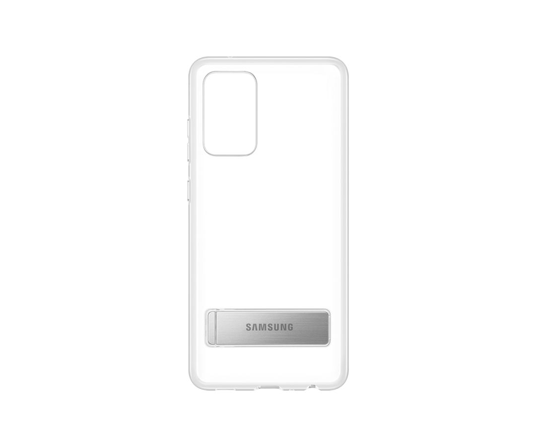 Чехол-накладка Samsung Clear Standing Cover для Samsung Galaxy A72, прозрачный EF-JA725CTEGRU чехол samsung clear cover s21 fe прозрачный ef qg990